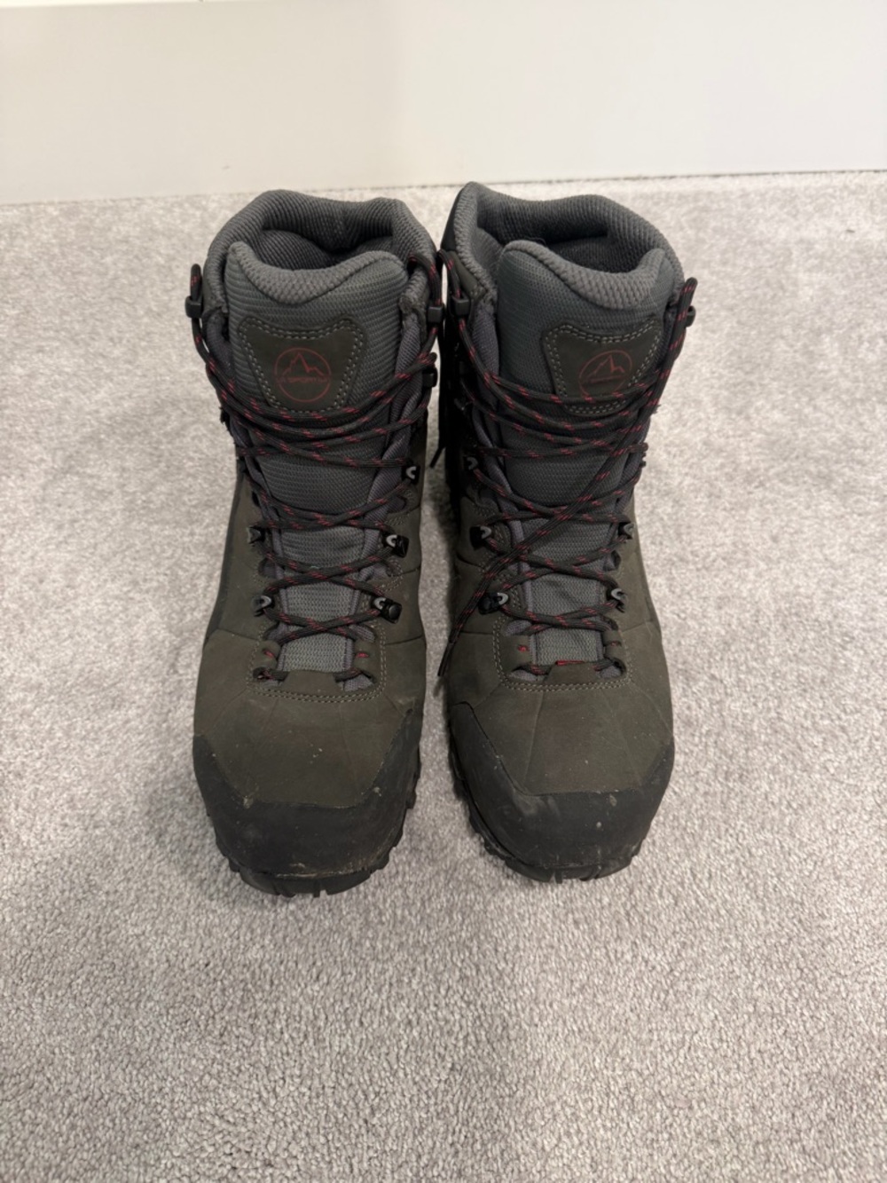 La Sportiva Men's Olive Green Hiking Boots with Black Toe Caps